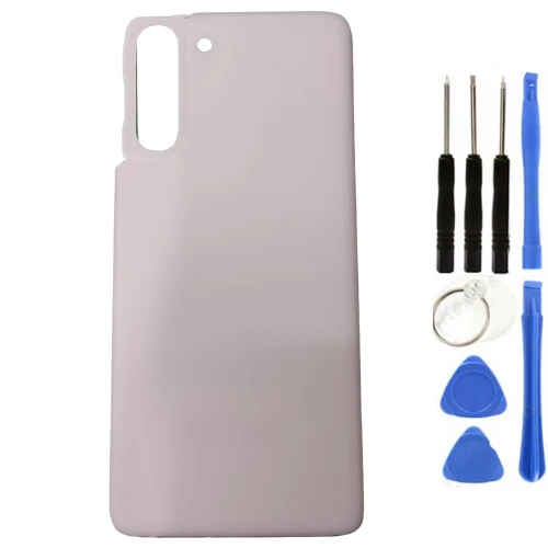 Samsung S21 SM-G991 Uyumlu Arka Pil Kapağı Pembe + Tamir Seti ürün görseli 1