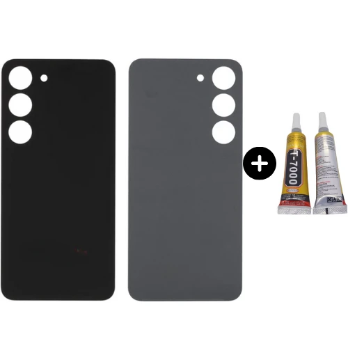 Samsung S23 Plus SM-S916 Uyumlu Arka Pil Kapağı Siyah + B7000 ürün görseli 1