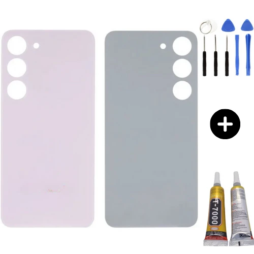Samsung S23 Plus SM-S916 Uyumlu Arka Pil Kapağı Pembe + Montaj Seti ürün görseli 1