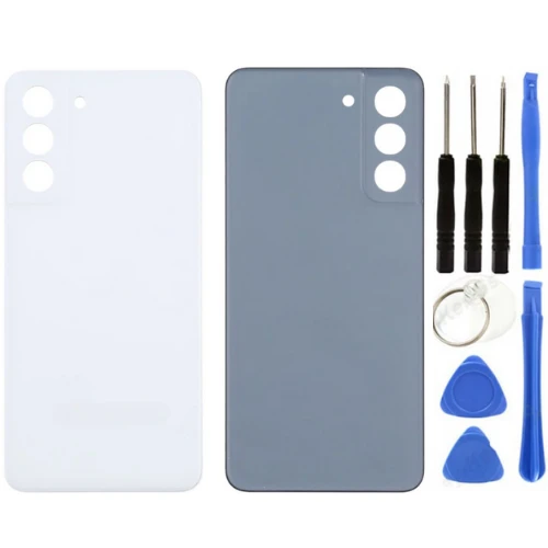 Samsung S21 FE SM-G990 Uyumlu Arka Pil Kapağı Beyaz + Tamir Seti ürün görseli 1