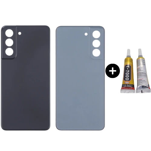 Samsung S21 FE SM-G990 Uyumlu Arka Pil Kapağı Siyah + B7000 ürün görseli 1