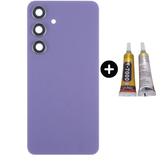 Samsung S24 SM-S921 Uyumlu Arka Pil Kapağı Mor + B7000 ürün görseli 1