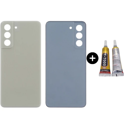 Samsung S21 FE SM-G990 Uyumlu Arka Pil Kapağı Yeşil + B7000 ürün görseli 1
