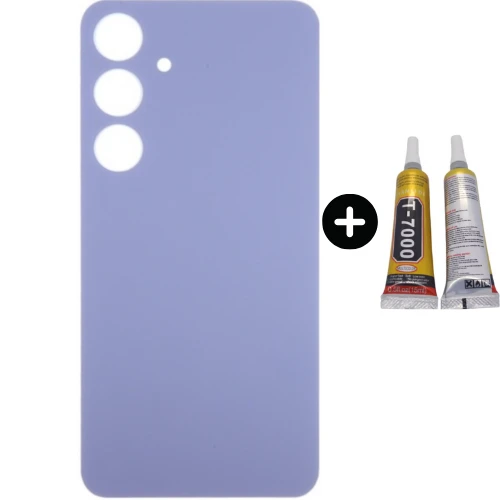 Samsung S24 Plus SM-S926 Uyumlu Arka Pil Kapağı Gri + B7000 ürün görseli 1