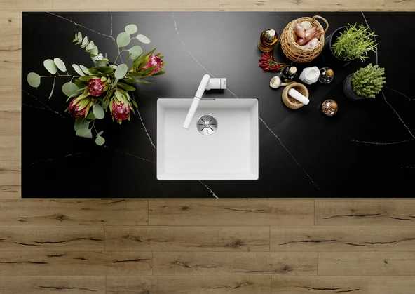 527170-Blanco Subline 500 - U Granit Eviye Soft Beyaz - Resim 4