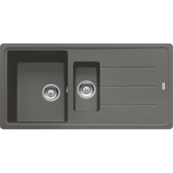 114.0655.983-Franke Basis Bfg 651 Stone Grey Granit Eviye ürün görseli 1