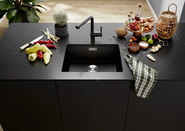 527353-Blanco Subline 500 - U Granit Eviye Volcano Gri - Resim 3