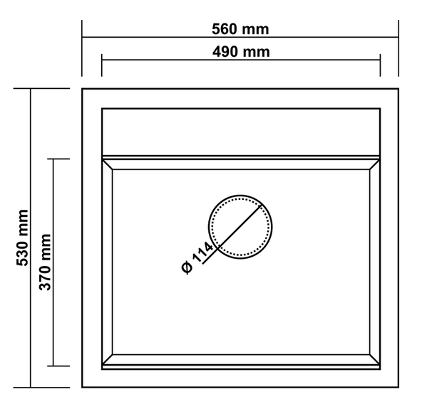 Aragonit Sh-49 Granit Eviye (Stone Grey) - Resim 2