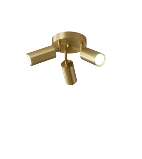 Rsylight Retro Eskitme Kaplama 180 Derece Hareketli Modern Spor 3 Lü Led Spot Avize Beyaz Ampullü ürün görseli 1