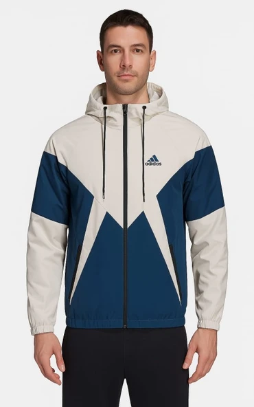 Adidas A03471 Erkek The Run Rain Kapüşonlu Yağmurluk ürün görseli 1
