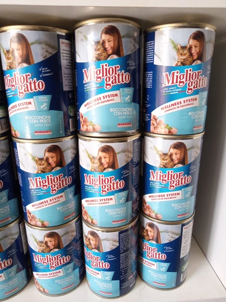 Migliorgatto Okyanus Balıklı Parçalı Kedi Konserve 10 ADET ürün görseli 1