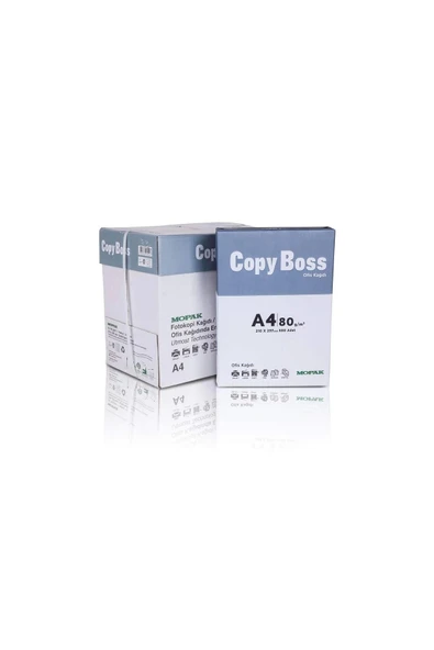 Copy Boss A4 Fotokopi Kağıdı 80gr 5 Paket (2500 Yaprak) (1 Koli) ürün görseli 1
