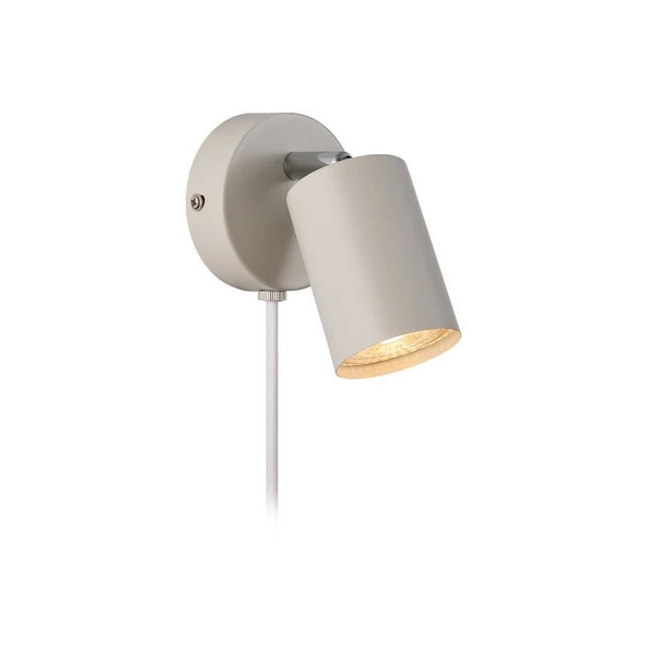 Rsylight Metal Mafsallı Beyz Spot Armatür Aplik  Beyaz Led Ampullü ürün görseli 1