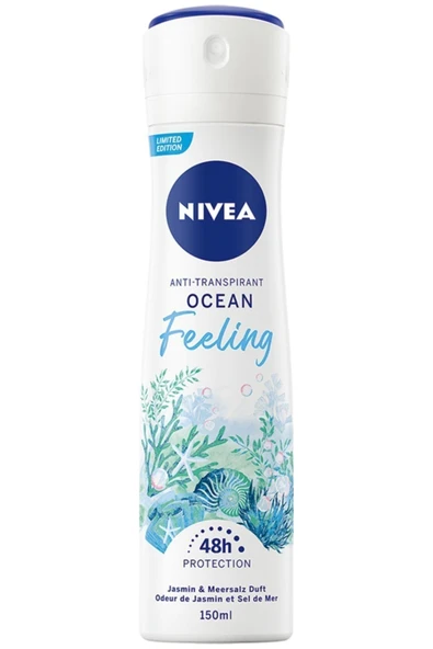 Nivea Ocean Feeling Kadın Sprey Deodorant 150 ml ürün görseli 1