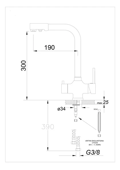 001200-Nuevo Raybond Krom Armatür - Resim 4