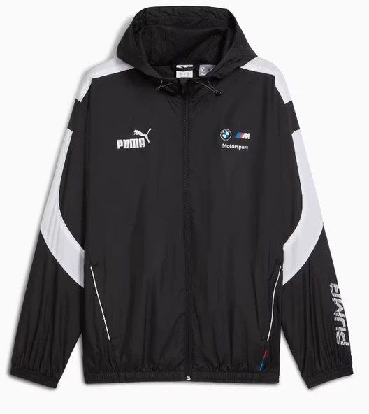Puma BMW MMS MT7+ Wındbreaker 633172-01 Kapüşonlu Yağmurluk Eşofman Üstü Erkek Ceket ürün görseli 1