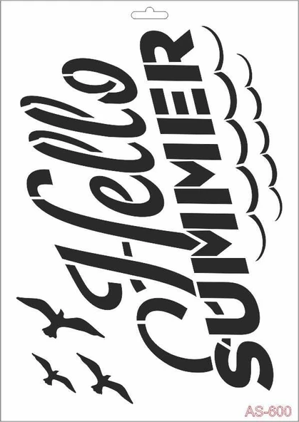 A4 SERİSİ STENCIL AS600 21X29 ürün görseli 1