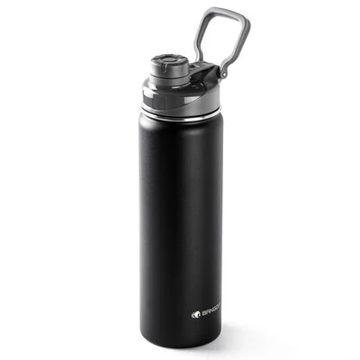 BANGDA SİYAH ÇİFT KATMANLI PASLANMAZ ÇELİK TERMOS 660ML - Resim 2