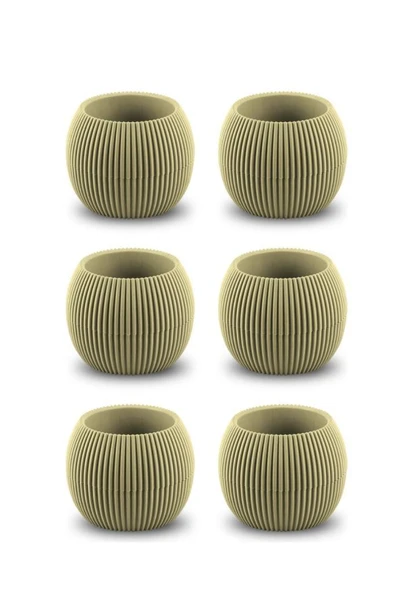Omnipazar KRS-361 Plastik Mercan Kaktüs Saksı 0.15 Litre Soft Sarı 6 Adet ürün görseli 1