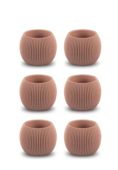 Omnipazar KRS-362 Plastik Mercan Kaktüs Saksı 0.35 Litre Soft Pembe 6 Adet ürün görseli 1