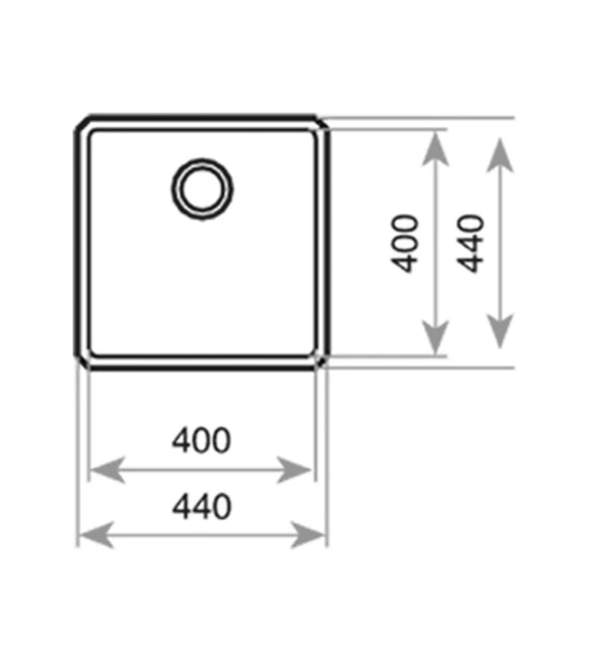 115000007-Teka Be Linea Rs15 40.40 Çelik Eviye - Resim 6