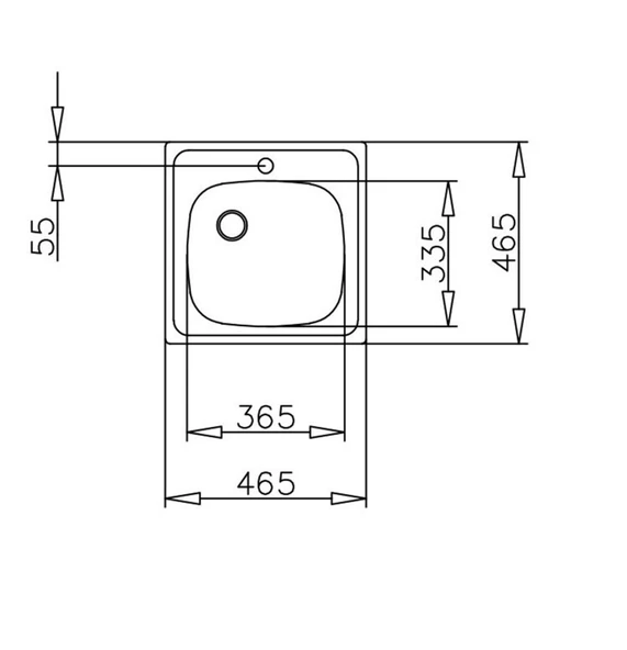 40109619-Teka E50 1B/465.440 Sağ Çelik Eviye - Resim 2