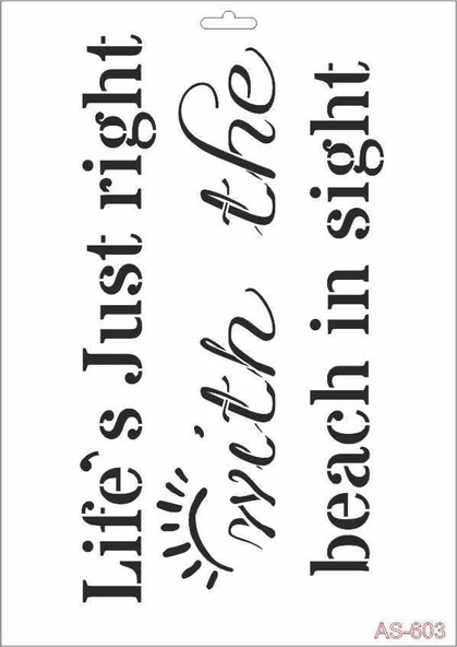 A4 SERİSİ STENCIL AS603 21X29 ürün görseli 1
