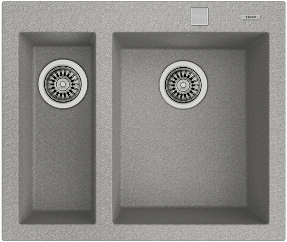 115260020-Teka Forsquare 590 Tg Stone Grey Granit Eviye ürün görseli 1