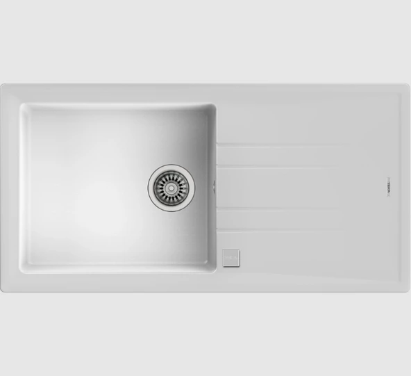 115330005-Teka Stone 60 L-Tg White Granit Eviye ürün görseli 1
