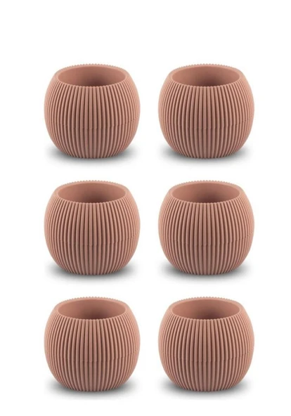 Omnipazar KRS-363 Plastik Mercan Kaktüs Saksı 0.7 Litre Soft Pembe 6 Adet ürün görseli 1