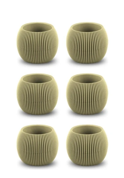 Omnipazar KRS-363 Plastik Mercan Kaktüs Saksı 0.7 Litre Soft Sarı 6 Adet ürün görseli 1