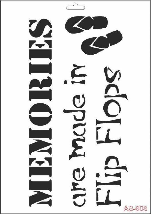 A4 SERİSİ STENCIL AS608 21X29 ürün görseli 1