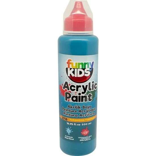 Rich Funny Kids 500ml Akrilik Boya Turkuaz ürün görseli 1