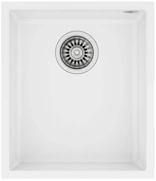 115230034-Teka Square 34.40 Tg White Granit Eviye ürün görseli 1