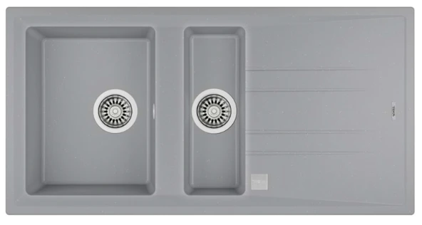 115360007-Teka Stone 60 B-Tg Metallic Grey Granit Eviye ürün görseli 1