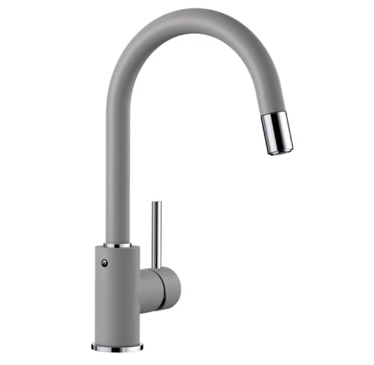521456-Blanco Mida - S Batarya Alu Metallic Armatür ürün görseli 1