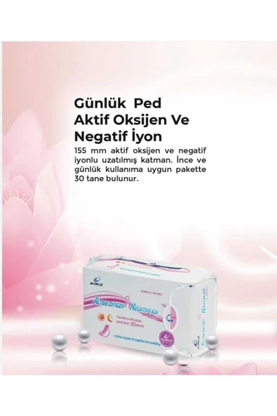 Tiens Airiz Hijyenik Kadın Pedi 30'lu Günlük Ped(1 PAKET) ürün görseli 1