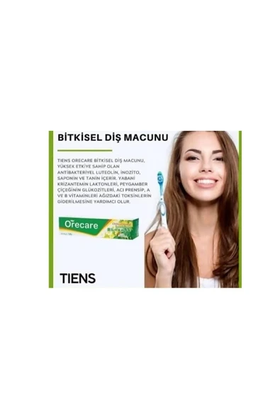 Tiens ORECARE Tiens Bitkisel Diş Macunu 135 ml - Resim 3