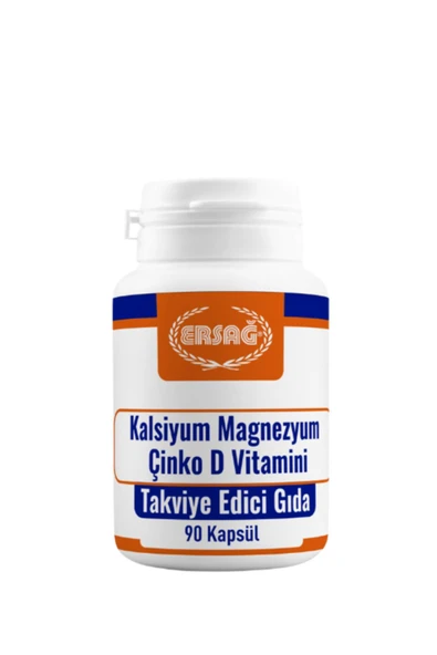 Ersağ Kalsiyum, Magnezyum, Çinko, D Vitamini Hızlı Kargo, Yeni Tarihli Orjinal Ürün ürün görseli 1