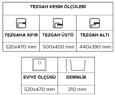 Morganit Gn-45 Granit Eviye (Super White) - Resim 2
