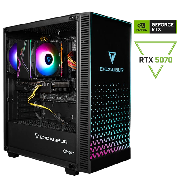 Casper Excalibur E65L.147F-DF70X-0HD Intel Core i7-14700F 32GB RAM 1TB SSD Nvidia GeForce RTX 5070 Freedos ürün görseli 1