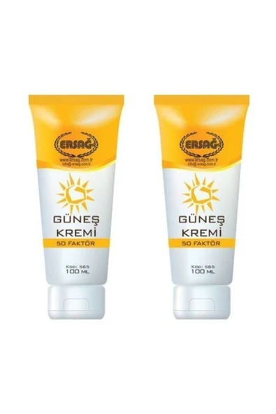 Ersağ 50 Faktör Güneş Kremi 100 ml 2 Adet ürün görseli 1