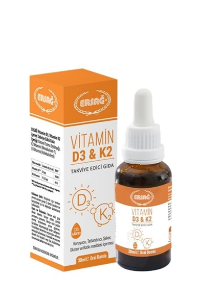 Ersağ VİTAMİN D3-K2 30 ML. ürün görseli 1