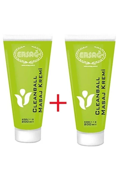 Ersağ Clean Ball Masaj Kremi Ağrı İçin 2 X 200 ml ürün görseli 1