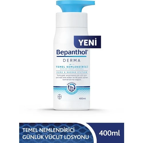 Bepanthol Derma Temel Nemlendirici Kuru Hassas Ciltler Losyon 400 ml ürün görseli 1