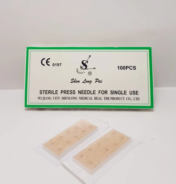 Shenlong Çift Flasterli Press Needle 0.22 X 1.5 Mm 100 Adet Kalıcı Kulak Iğnesi ürün görseli 1