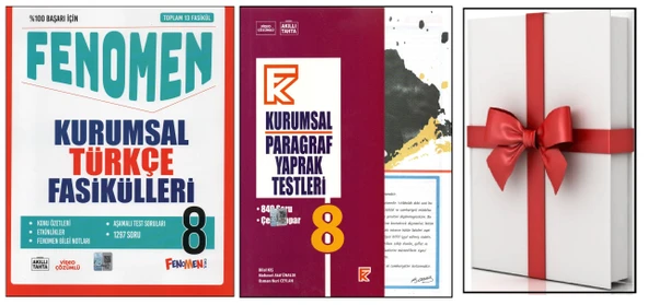 FENOMEN 8. SINIF KURUMSAL TÜRKÇE FASİKÜLLERİ + KURMAY KURUMSAL PARAGRAF YT+Y.T. İLAVELİ (3KİTAP) ürün görseli 1