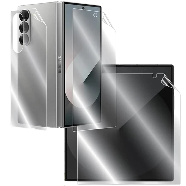 Samsung Galaxy Z Fold 7 Uyumlu 2 Ön 1 Arka Body Şeffaf Ultra koruyucu Nano Jelatin ürün görseli 1