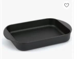 SÜREL DÖKÜM 23X31 CM DİKDÖRTGEN DÜZ TEPSİ MAT SİYAH ürün görseli 1