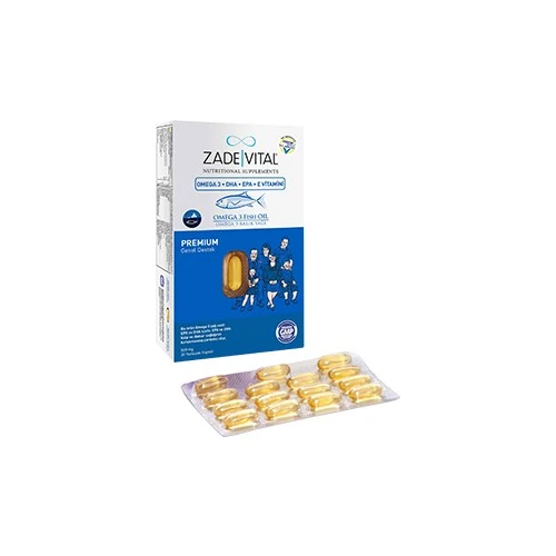Zade Vital Premium Omega 3 Balık Yağı Genel Destek 45 Kapsül ürün görseli 1
